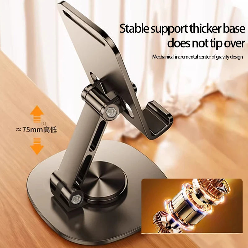 Rotating 360 Adjustable Foldable Cell Phone Desktop Stand