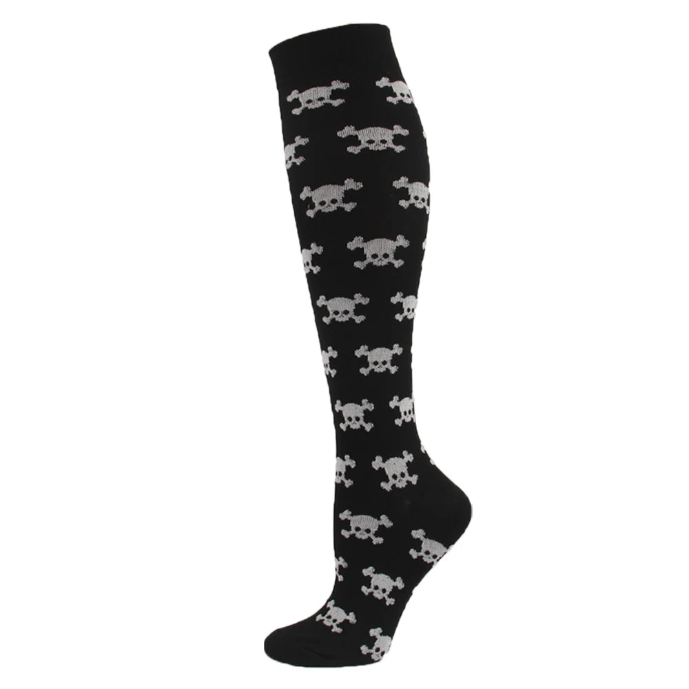 Multi-Print Unisex Leg Support Knee High Compression Socks