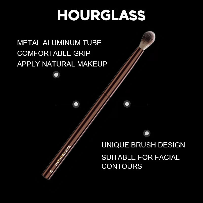 Hourglass No.6 Conical Round Head Halo Soft Fashion Design Makeup Brush