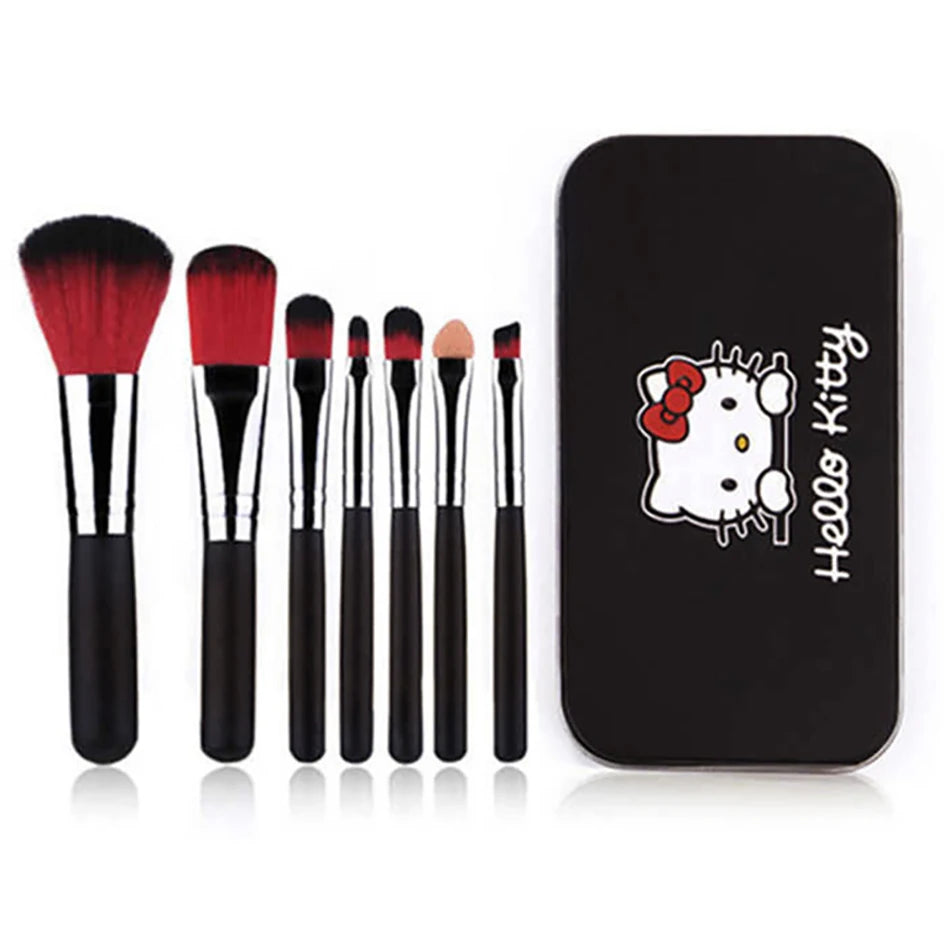 7 Pcs Girl's Cute Multifunctional Cosmetics Makeup Brush Gift Set