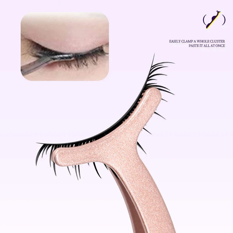 Professional False Eye Lash Extension Applicator Tool Auxiliary Clip