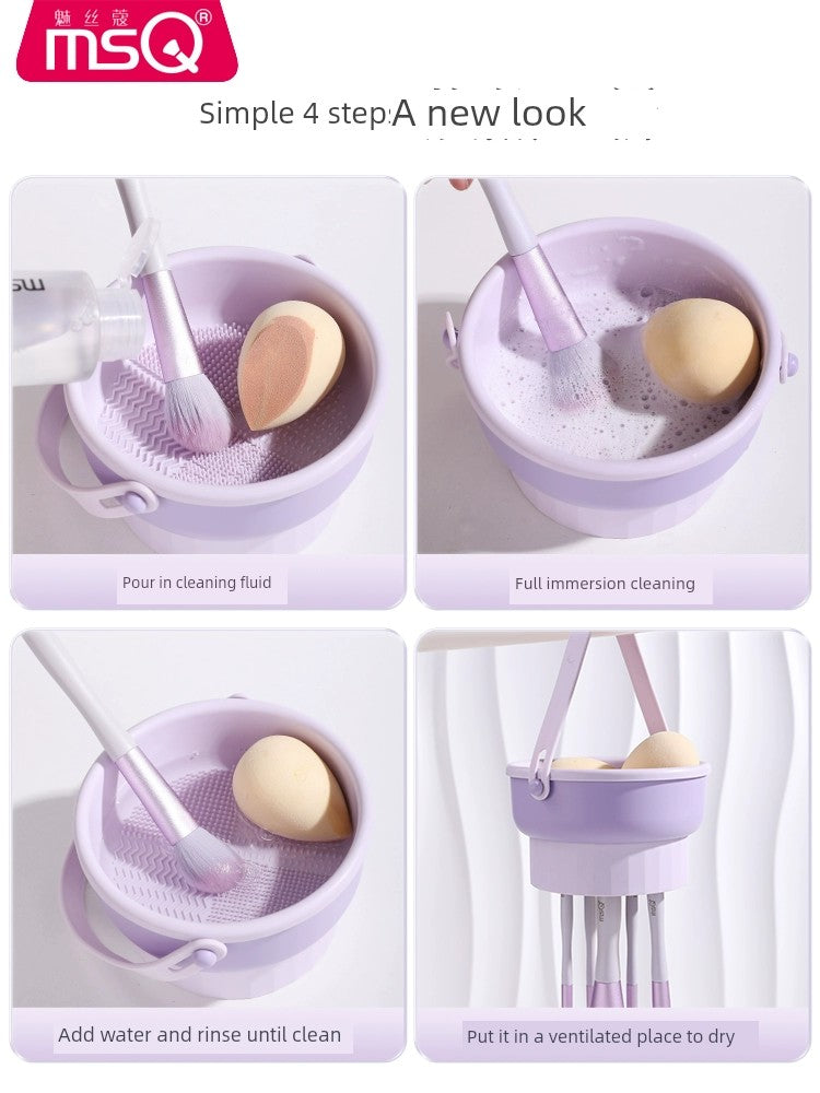 MSQ Silicone Cleaning Tools Do Not Hurt Hair Makeup Brush