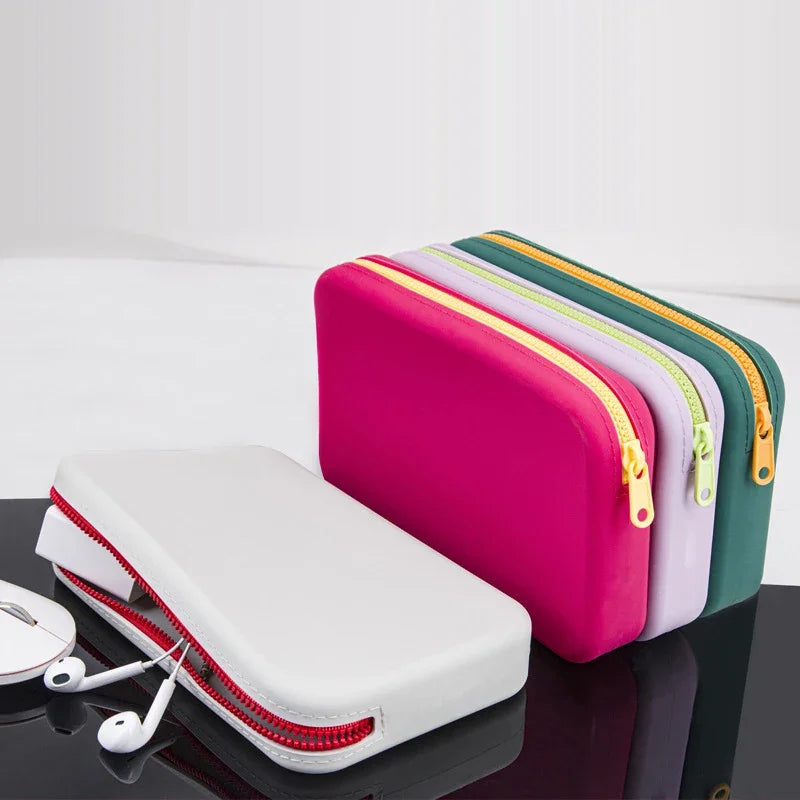 Cosmetic Silicone Portable Storage Organizer Waterproof Travel Makeup Bag