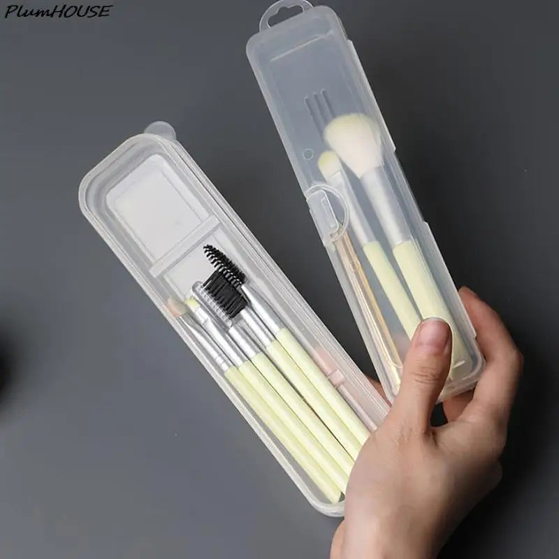 Portable Transparent Organizer Storage Makeup Brush Accessories