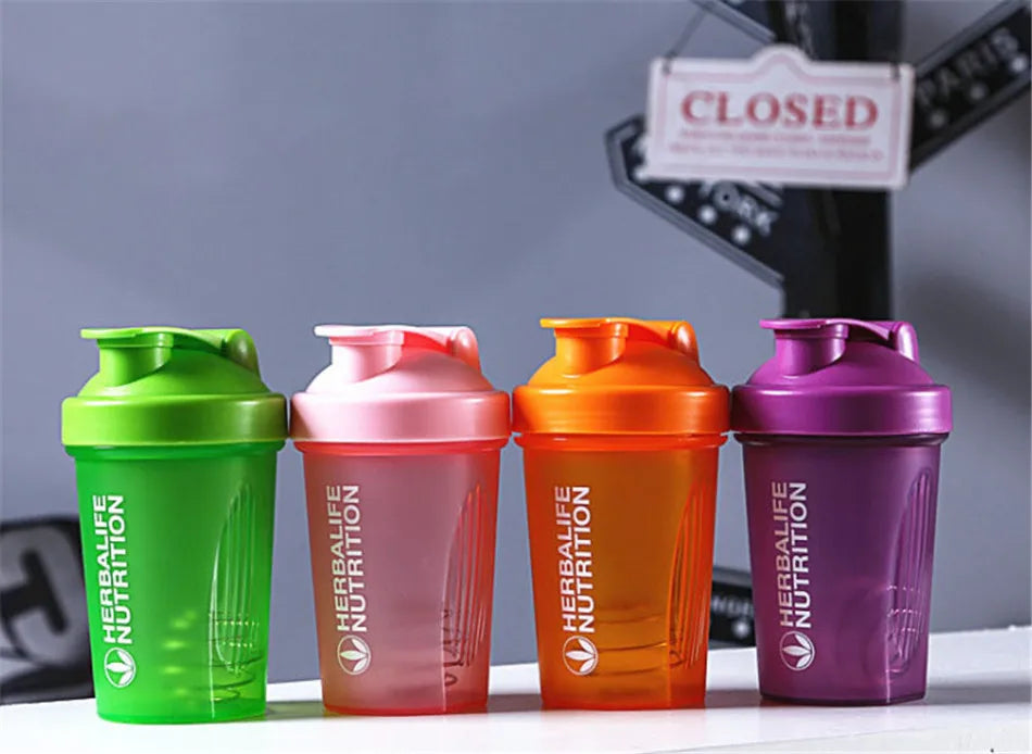 Sports Fitness Protein Shaker Mixing Drink Portable Bottle 400ML