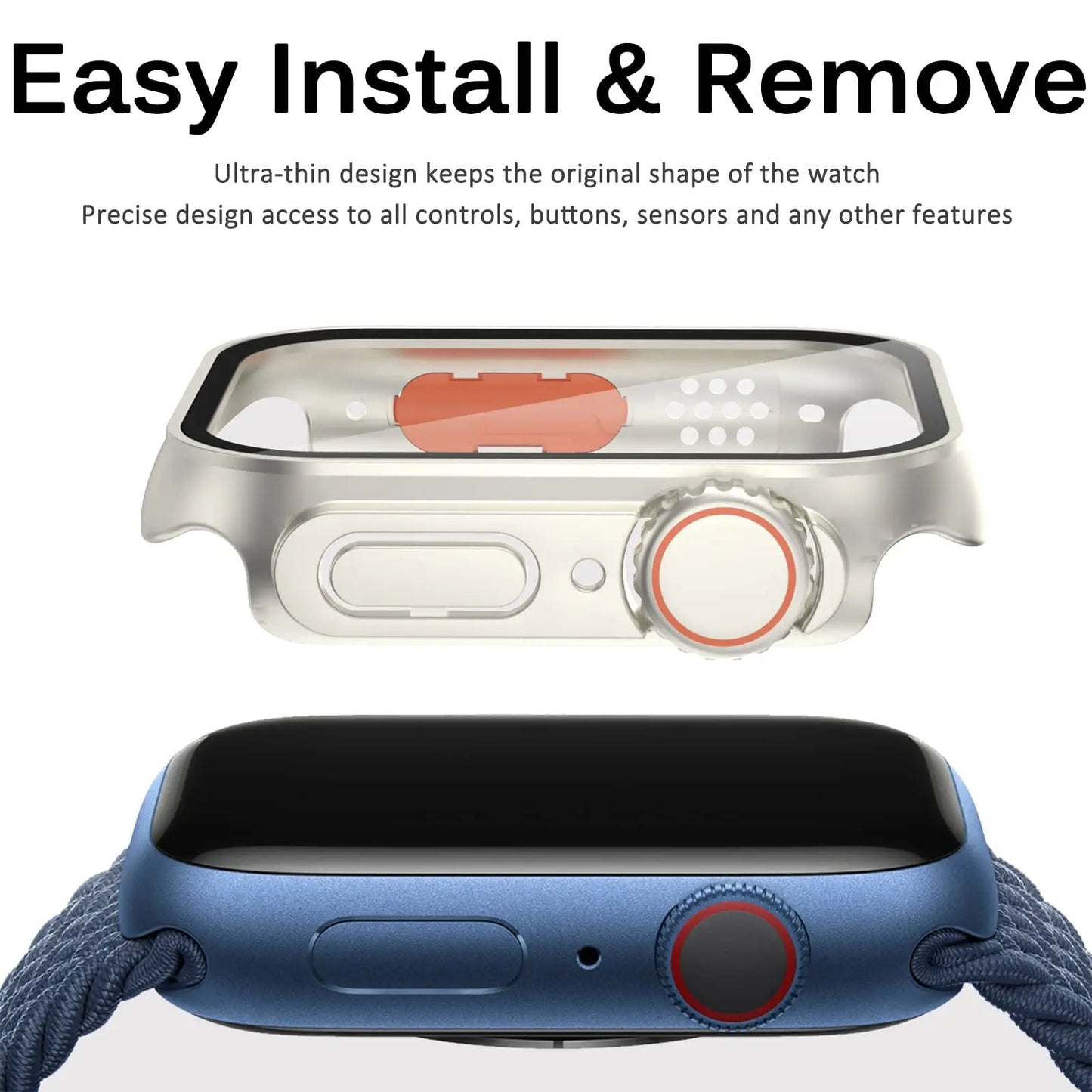 Mobile 2-1 Screen Protector for Apple Watch Case