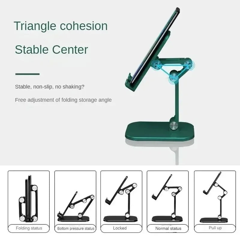 Universal Mobile Phone & Tablet Adjustable Foldable Desktop Holder Stand