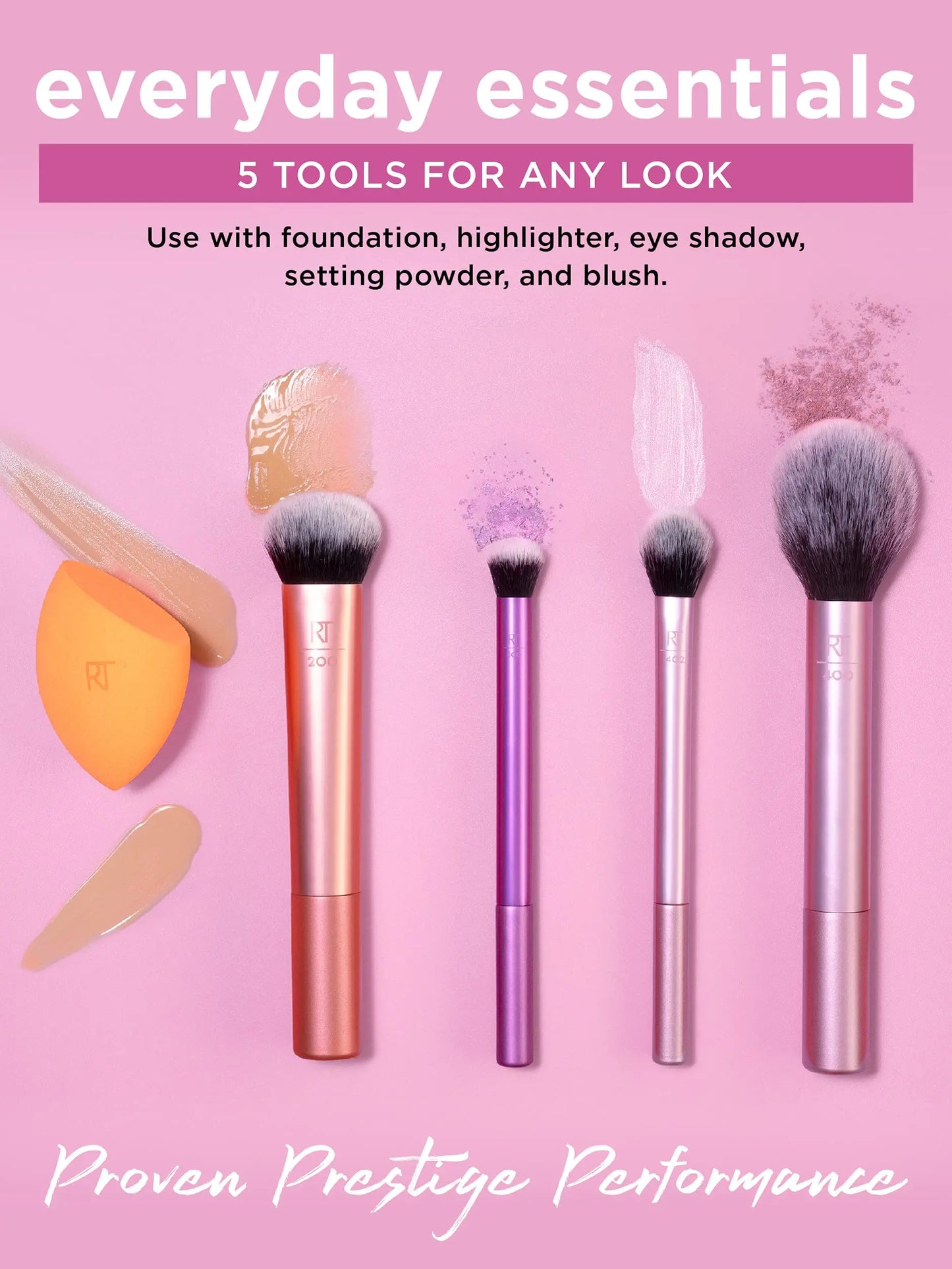 Cosmetic Soft Blending Bristle Makeup Brushes Real Techniques Tool Set