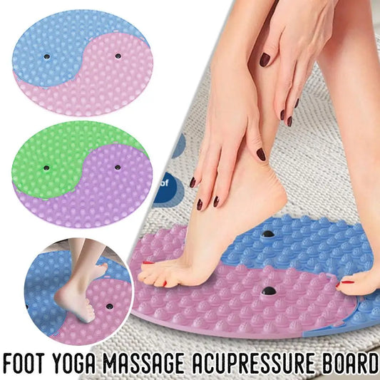 Yoga Foot Massage Acupressure Muscle Relaxation Round Exercise Fitness Mat