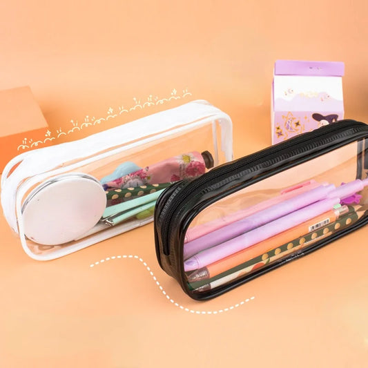 Transparent Waterproof Zip Cosmetic Makeup Bag Accessory Travel Case