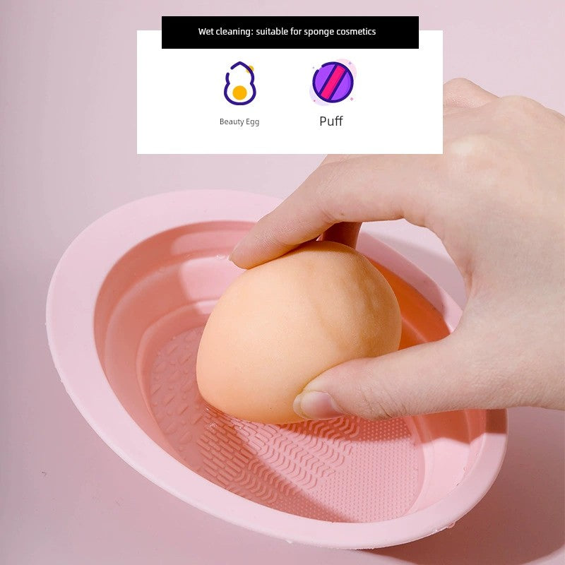 Cosmetic Egg Dish Washing Powder Puff Tool Cleaning Liquid Makeup