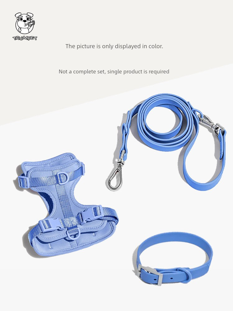 Pet Waterproof Hand Holding Vest Style Chest Strap & Leash Set