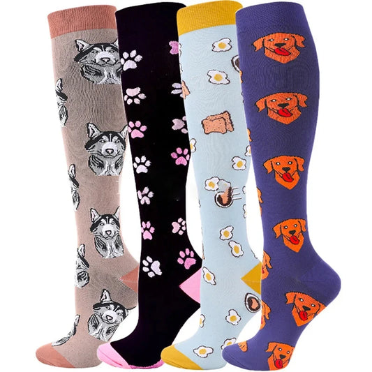 Animal Prints Unisex Knee Length Compression Socks