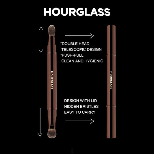 Hourglass HG025 Double - Head Telescopic Halo Dye With Cover Portable Makeup Brush