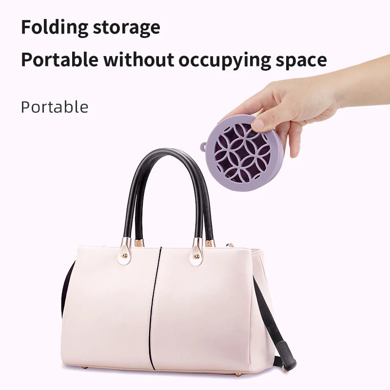 Multifunctional 2-in-1 Silicone Folding Cleaning Drying Storage Cosmetic Brush Cup