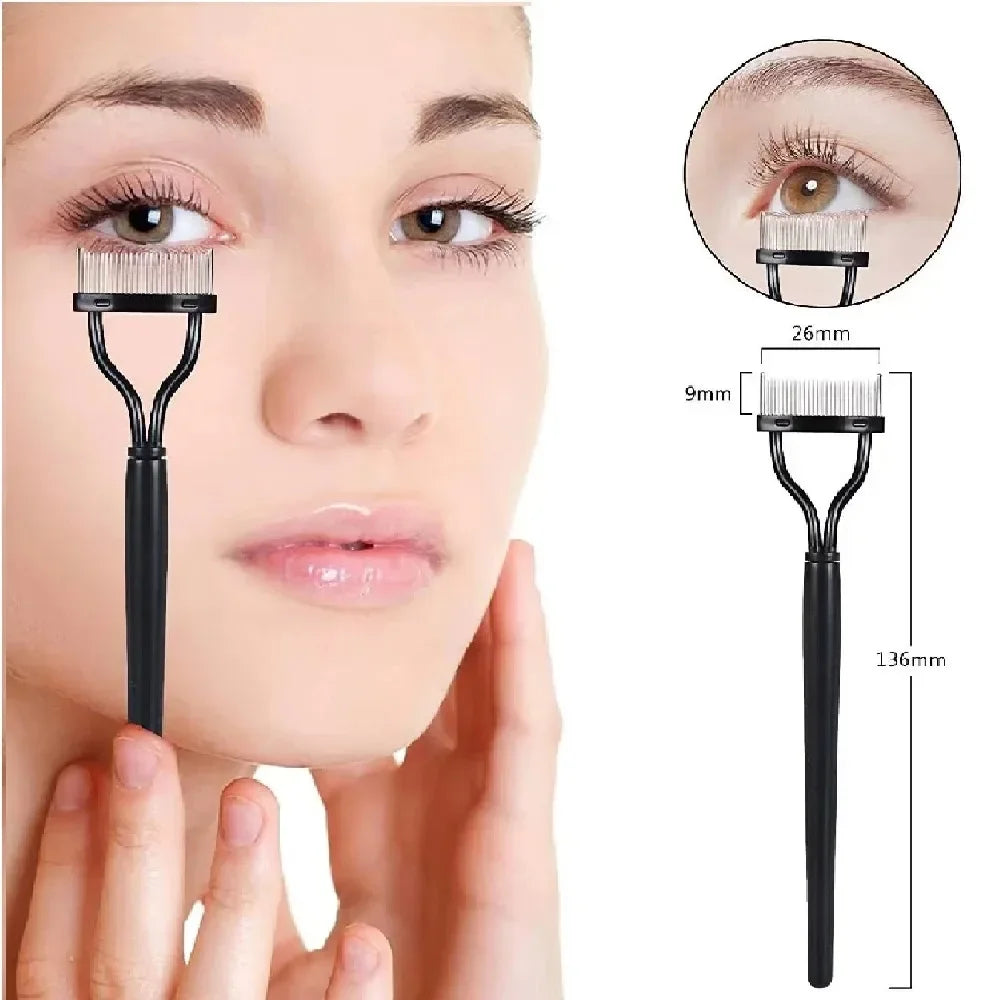 Eyelash Separator Metal Comb Cosmetic Foldable Tool 1Pcs