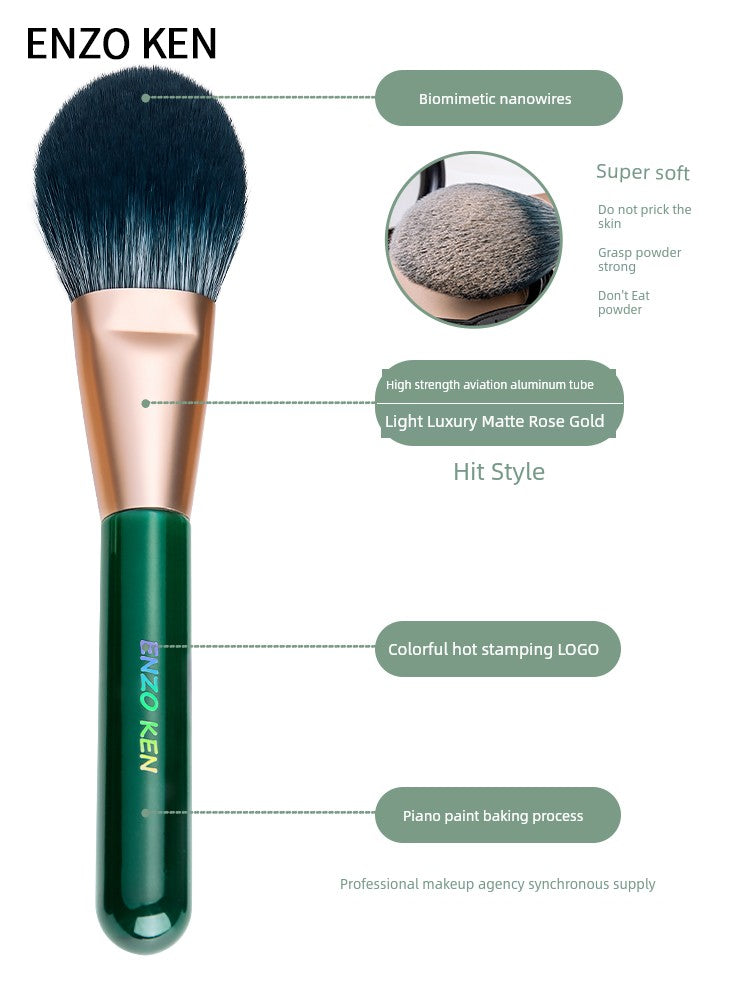 Dark Jade Enzo Ken Super Soft Professional Makeup Brush