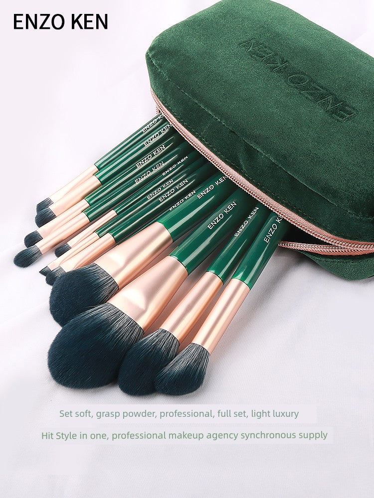 Dark Jade Enzo Ken Super Soft Professional Makeup Brush