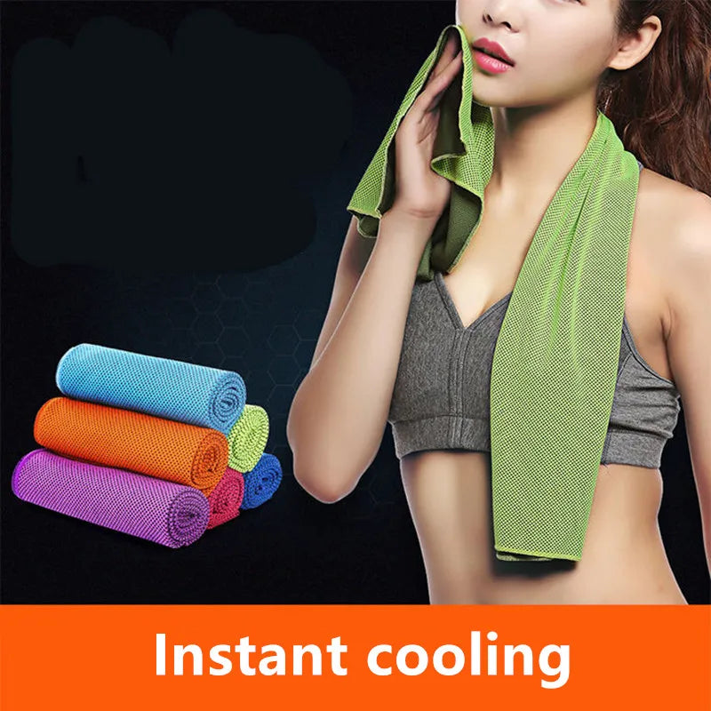 Quick Dry Foldable Active Fitness Yoga Microfiber Cooling Towels