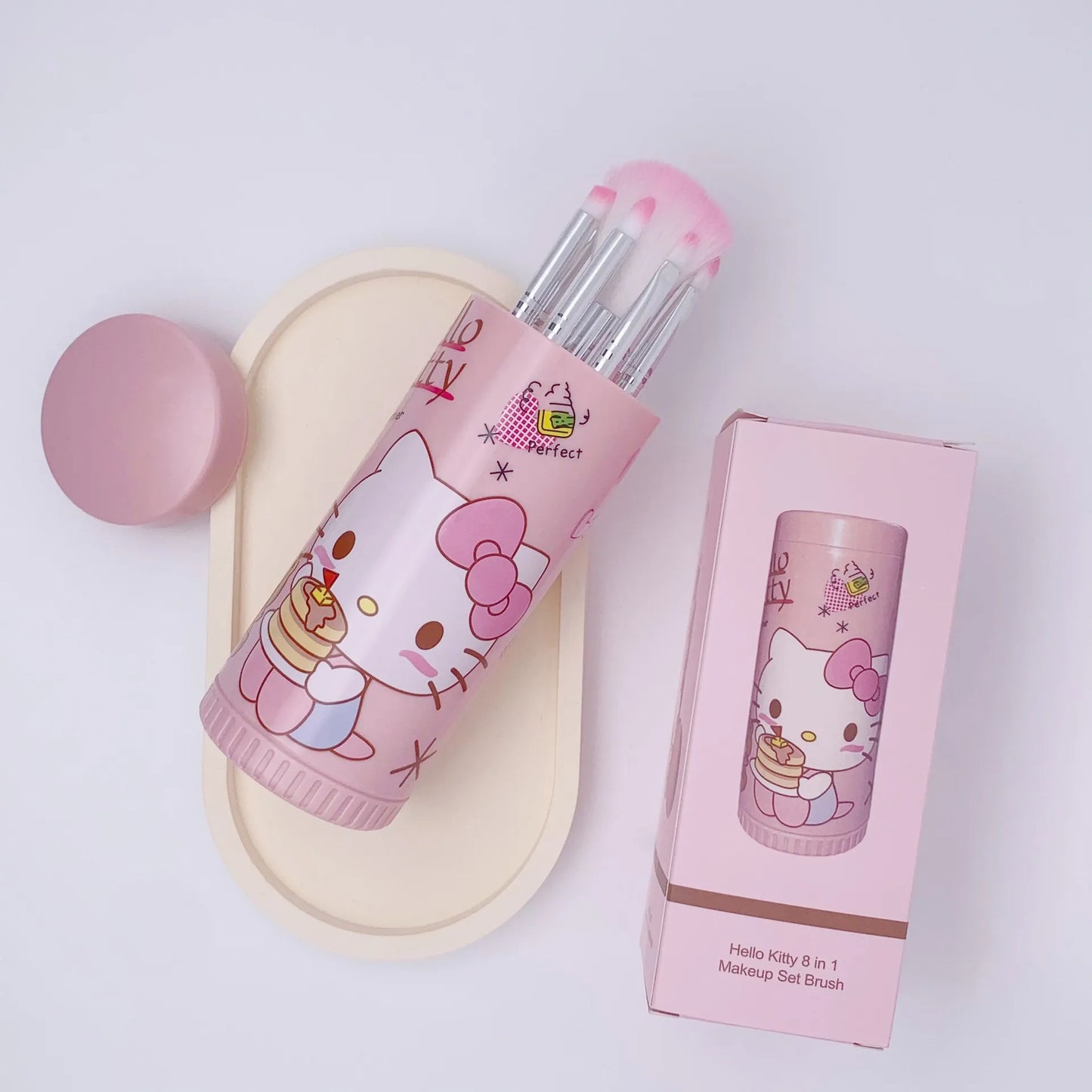 Girl's Pink Fashion Beauty Makeup Brush Gift Box Set