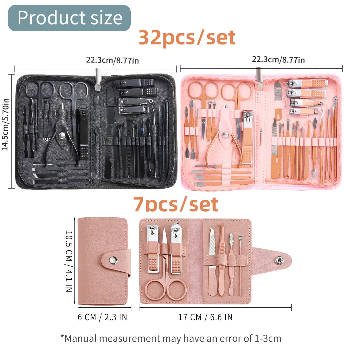 Professional Manicure Nail Grooming Tools Set