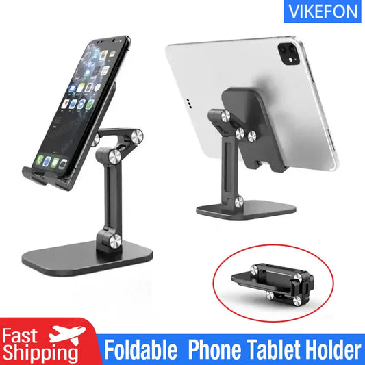 Universal Mobile Phone & Tablet Adjustable Foldable Desktop Holder Stand