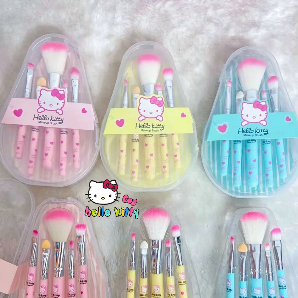 Anime Cartoon Girl's Fashion Makeup Brush Set with Box