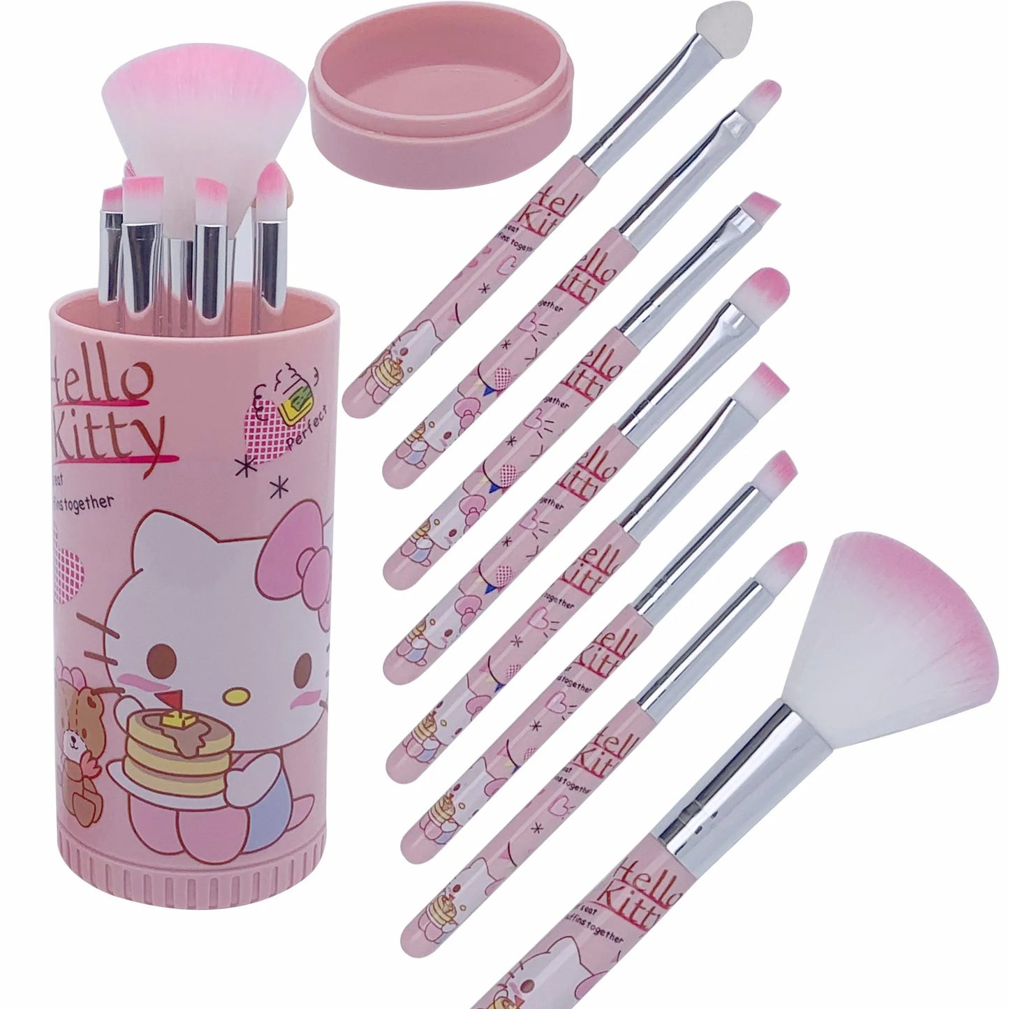 Girl's Pink Fashion Beauty Makeup Brush Gift Box Set