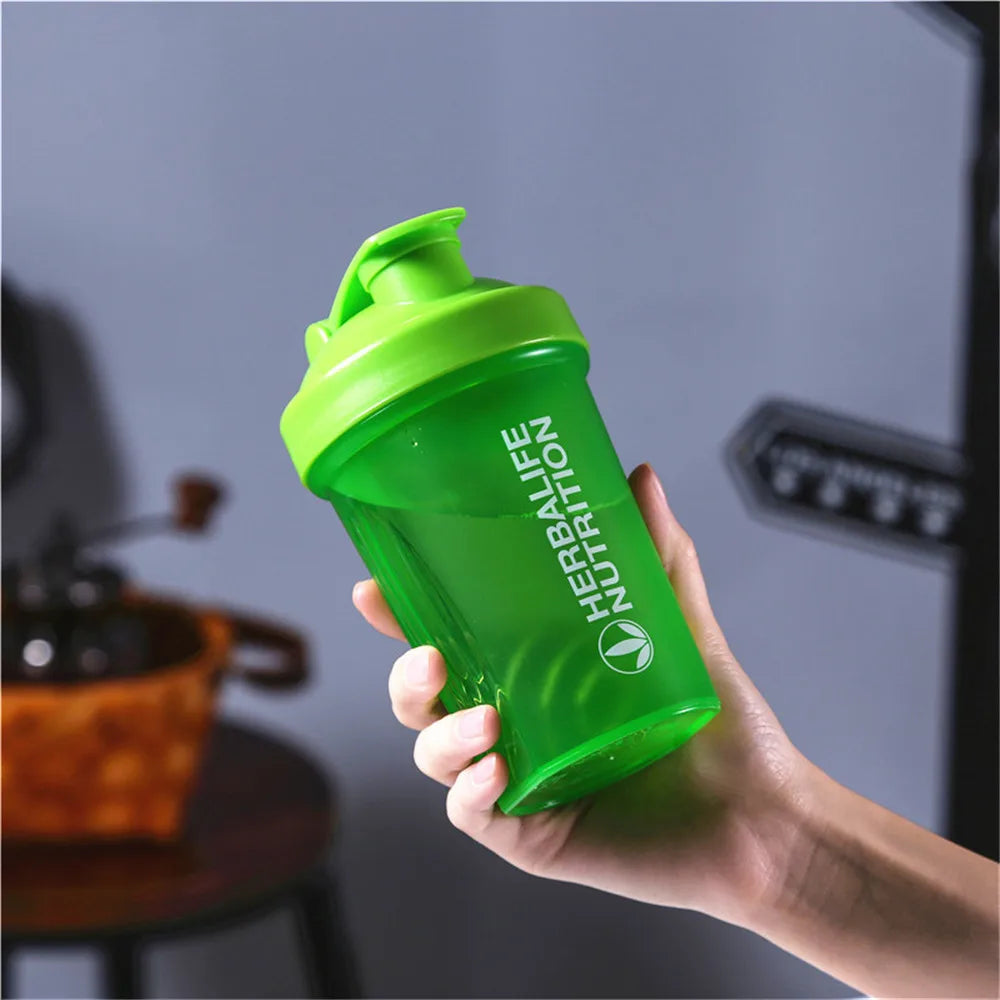 Sports Fitness Protein Shaker Mixing Drink Portable Bottle 400ML