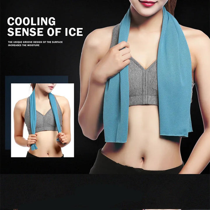 Quick Dry Foldable Active Fitness Yoga Microfiber Cooling Towels