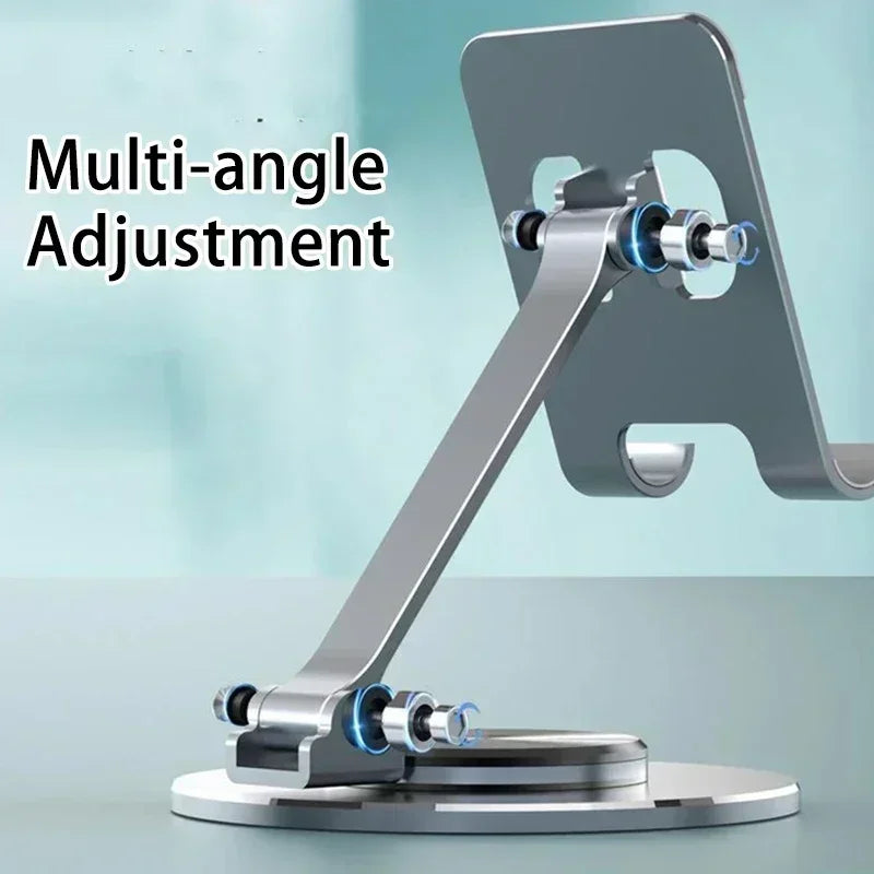 360° Rotate Metal Adjustable Desktop Mobile Phone & Tablet Holder Stand