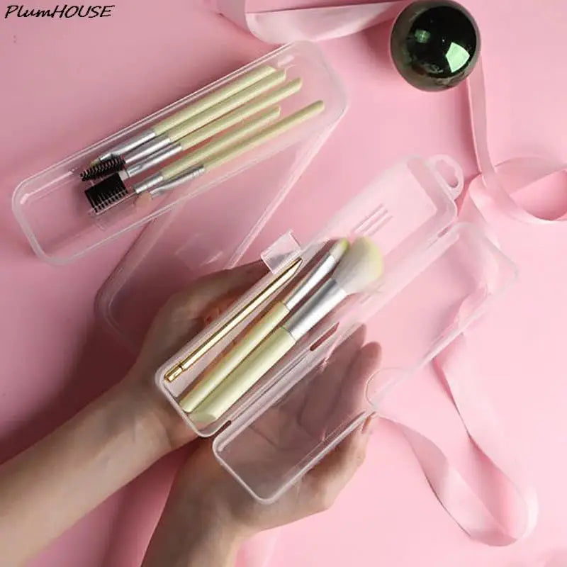 Portable Transparent Organizer Storage Makeup Brush Accessories