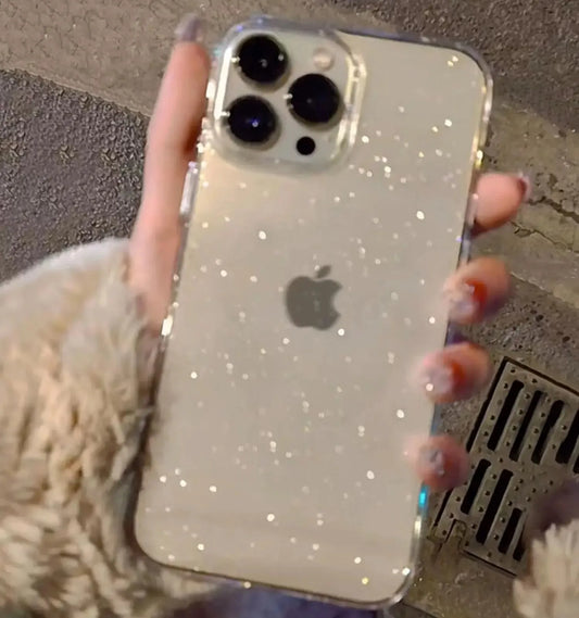 Luxury Bling Glitter Clear Shockproof Transparent Soft Phone Case